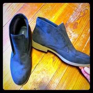 Indigo Rd. Blue Suede Booties, women’s sz. 8.5